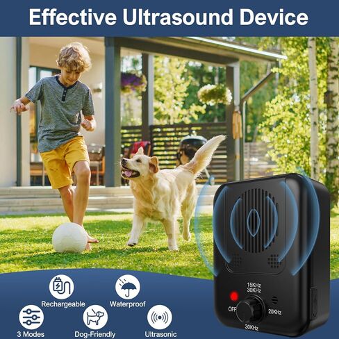 Handheld Ultrasonic Pet Trainer, Battery Powered Bark Control Device for Dogs in Kuwait