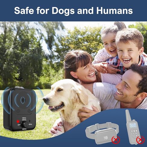 Handheld Ultrasonic Pet Trainer, Battery Powered Bark Control Device for Dogs in Kuwait