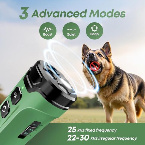 Dog Bark Deterrent Devices - Humane & Effective Training Dog, Stop No More Barking with 3X Ultrasonic Emitters (Green) in Kuwait