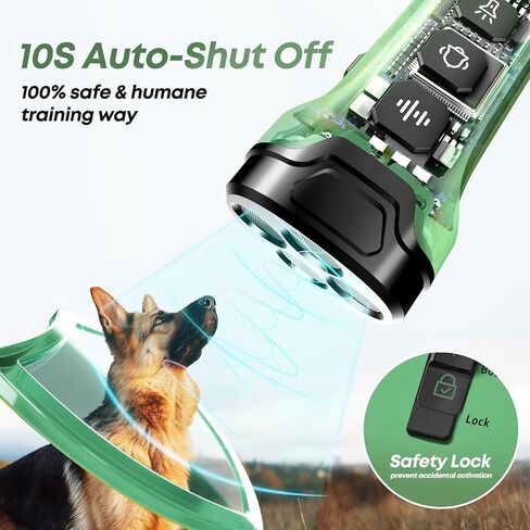 Dog Bark Deterrent Devices - Humane & Effective Training Dog, Stop No More Barking with 3X Ultrasonic Emitters (Green) in Kuwait