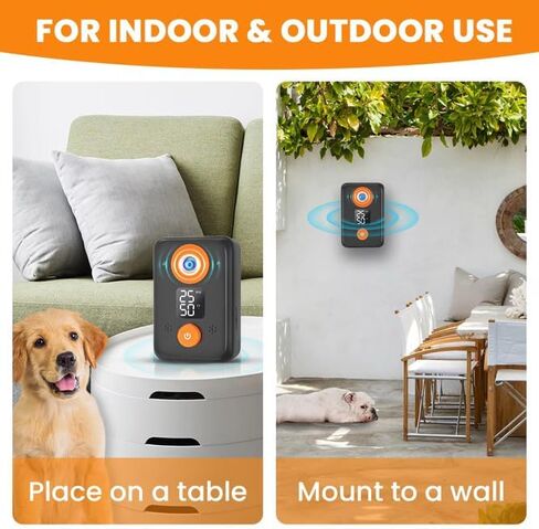 Anti Barking Device for Dogs – Ultrasonic Dog Bark Deterrent with 3 Modes, 50FT Effective Range, Rechargeable, Indoor Outdoor Anti Barking Device, Humane and Easy to Use in Kuwait
