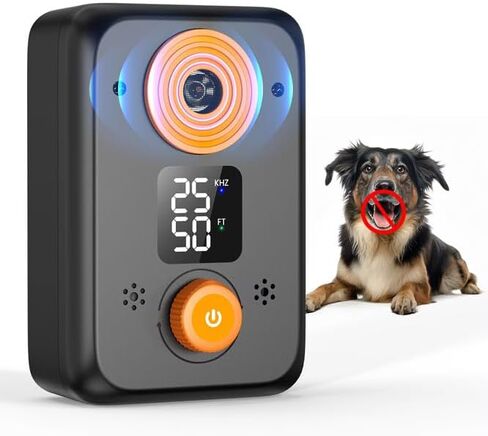 Anti Barking Device for Dogs – Ultrasonic Dog Bark Deterrent with 3 Modes, 50FT Effective Range, Rechargeable, Indoor Outdoor Anti Barking Device, Humane and Easy to Use in Kuwait