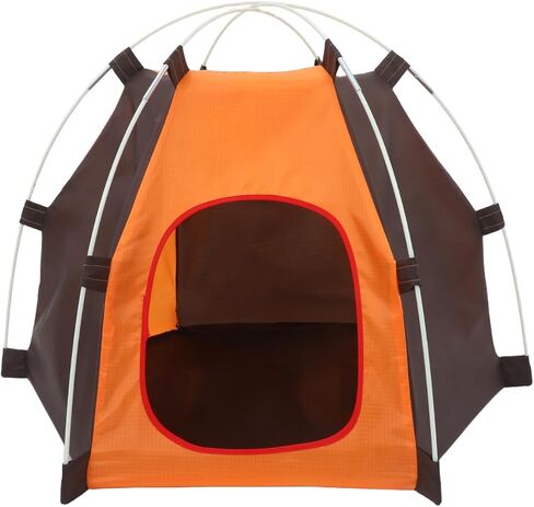 Mobestech Portable Foldable Dog Tent Waterproof Oxford Cloth Small Dog House Indoor Outdoor Pet Camping Tent Kennel for Puppies Kittens Cats in Kuwait