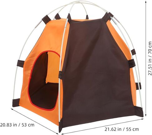 Mobestech Portable Foldable Dog Tent Waterproof Oxford Cloth Small Dog House Indoor Outdoor Pet Camping Tent Kennel for Puppies Kittens Cats in Kuwait