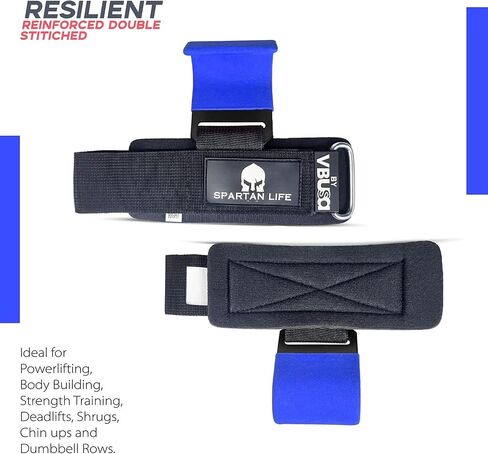 Weight Lifting Hooks Heavy Duty Power Lifting Wrist Straps Pull Ups Deadlift Grips Power Lifting Hooks Padded Workout Straps for Weightlifting Gym Gloves for Men & Women in Saudi Arabia
