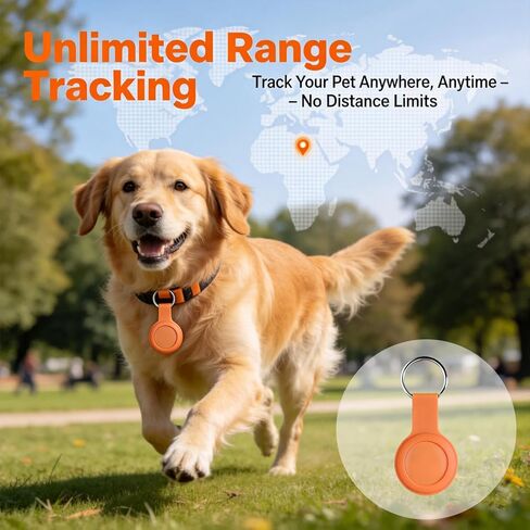 Pet GPS Tracker for Cats & Dogs – No Monthly Fee, No SIM Required, Real-Time Location Tracking – Smart Collar Compatible with Android & iOS – Ideal for Dogs, Cats, Kittens & Small Pets in Kuwait