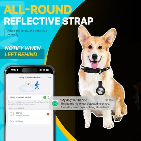 Dog Tracker GPS-Cat Tracker Collar-Cat GPS Tracker-GPS Tracker for Dogs&Cats | Dual-System Tracker | Android and iOS Universal | No Monthly Fee | Waterproof | Works with Any Collar in Kuwait