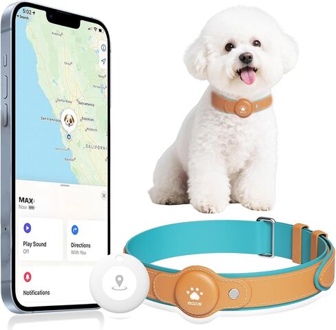 جهاز تعقب GPS للكلاب، طوق ذكي للحيوانات الأليفة 2 في 1 (iOS فقط)، طوق كلب مقاوم للماء بدون رسوم شهرية مع تتبع في الوقت الفعلي، مضاد للفقد، جهاز تعقب GPS ببطارية طويلة 365 يومًا لجميع أحجام الكلاب (يتضمن محدد الموقع) in Kuwait