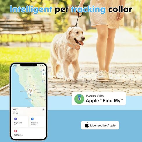 جهاز تعقب GPS للكلاب، طوق ذكي للحيوانات الأليفة 2 في 1 (iOS فقط)، طوق كلب مقاوم للماء بدون رسوم شهرية مع تتبع في الوقت الفعلي، مضاد للفقد، جهاز تعقب GPS ببطارية طويلة 365 يومًا لجميع أحجام الكلاب (يتضمن محدد الموقع) in Kuwait