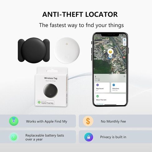 جهاز تعقب GPS صغير للمركبات، جهاز تعقب للمركبات بدون اشتراك، بدون تشغيل شهري في Apple، ابحث عن جهاز تعقب السيارة الخاص بي، جهاز تعقب مغناطيسي مخفي في الوقت الحقيقي للسيارات والأطفال والكلاب in Kuwait