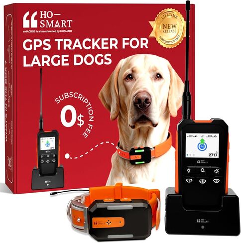 جهاز تعقب الكلاب بنظام تحديد المواقع العالمي (GPS) بدون رسوم شهرية للكلاب المتوسطة والكبيرة، خارج الشبكة بدون خدمة خلوية، سياج افتراضي من 3 مستويات، بطارية تعقب تصل إلى 7 أيام، مقاومة للماء IP67، طوق عاكس، ضوء وصوت عن بعد in Kuwait