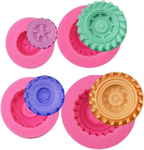 Mity rain Roses Collection Fondant Mold-Rose Flower and Leaves Shapes Silicone Mold for Sugarcraft Cake Decoration, Cupcake Topper, Polymer Clay, Candy, Chocolate, Soap Wax Making Crafting Projects in Kuwait