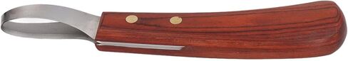 Hoof Knife Farrier Loop Oval Knife Horse Hoof Knife Rubber Wood Handle Multipurpose Cattle Horse Hoof Cutter in Kuwait