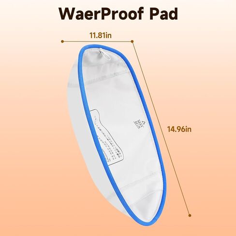 Cat Litter Box Waterproof Pad, Replacement Liners for Self-Cleaning Litter Boxes, White with Blue Trim, 14.96 x 11.81 Inches, Leak-Proof Protection, 2 Pack in Kuwait