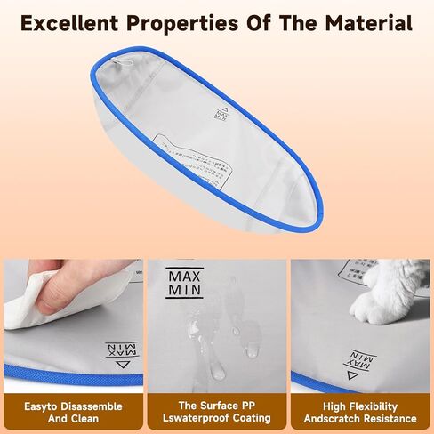 Cat Litter Box Waterproof Pad, Replacement Liners for Self-Cleaning Litter Boxes, White with Blue Trim, 14.96 x 11.81 Inches, Leak-Proof Protection, 2 Pack in Kuwait
