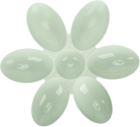 Cat Bowls FoodGrade Flower Petals Shaped 6 Grids Pet Feeding Bowl for Organization and Convenience for Pet Lovers Plastic Portable Cat Bowl for Feeding Time, Ideal for Cats, 16.3x16.3in in Saudi Arabia
