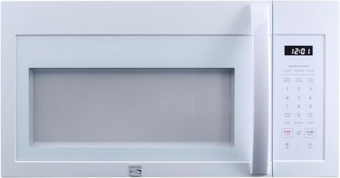Kenmore Over-the-Range Microwave – 1000 Watts, 300 CFM Vent Fan, Preset Cooking Controls, Child Lock, LED Lighting, 1.7 cu. ft. Capacity, White in Kuwait