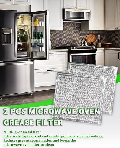 2Pcs Microwave Grease Filter Replacement for Samsung ME19R7041FS ME19R7041FS/AA ME19R7041FT /AA ME19R7041FB ME19R7041FB/AA in Kuwait