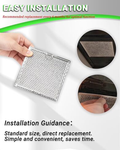 2Pcs Microwave Grease Filter Replacement for Samsung ME19R7041FS ME19R7041FS/AA ME19R7041FT /AA ME19R7041FB ME19R7041FB/AA in Kuwait