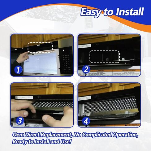 Quality Microwave Filter Fit for Frigidaire FGMV17WNVFA FMV152KSA FMV152KBA FMV152KMA FMV152KQA FMV152KWA for Electrolux EI30SM35QSA EMOW1911ASA for Kenmore and Uni Microwaves in Kuwait