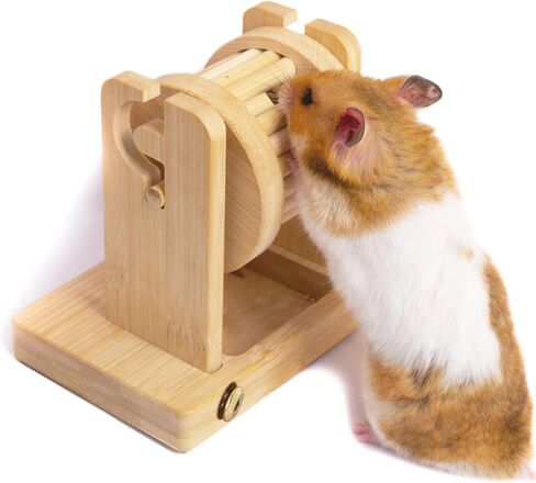 Hamster Enrichment Toys - Wooden Rat Toys for Pet Rats & Mice - Interactive Foraging Puzzle Feeder for Syrian, Dwarf - Small Animal Treat Dispenser in Saudi Arabia