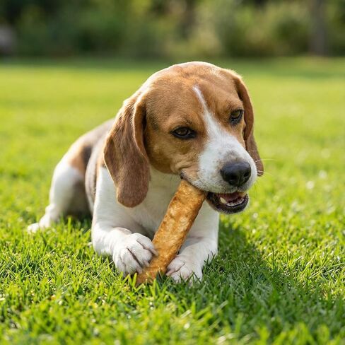 Fieldcrest Farms Nothin’ to Hide Small Roll Dog Chews, 5" Bacon Flavor, 2 Pack – Highly Digestible Collagen Rolls for Moderate Chewers Under 35lbs in Kuwait