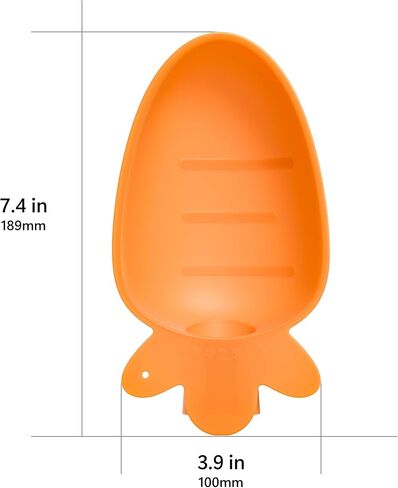 Li & Zhao Portable Dog Water Bottle Dispenser - Leak Proof Portable Water Bowl for Dog Foldable Carrot Water Bowl Travel Silicone Pet Dispenser for Puppy Cats Pets Outdoor Walking, Hiking, Travel in Kuwait