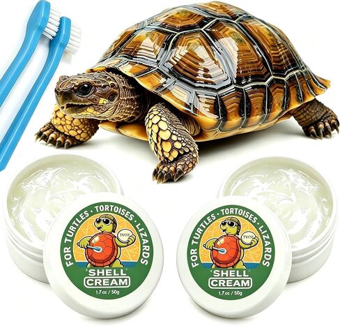 2Pcs Turtle Shell Balm, Reptile Shell Care Conditioner Moisturizer for Tortoise Lizard Reptiles, Essential Turtle Accessories, Skin Relief & Dryness Prevention for Tortoise, Lizard & All Reptiles in Kuwait