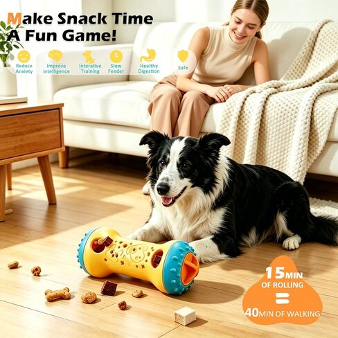 Dog Puzzle Toy, Interactive Dog Enrichment Toys for Adjustable Treat Dispensing Toys to Keep Them Busy, Dogs Enrichment for Brain Stimulation & Cognitive for Puppy & Smart Dogs Slow Feeder in Saudi Arabia