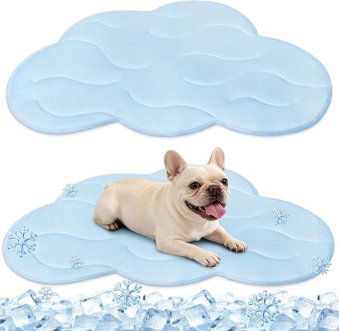 Dog Cooling Mat, 36“x23 Clouds Reversible Cooling Pad for Dogs & Cats with DurableMaterial, Long-Lasting for Indoor Outdoor, Ideal for Medium Pets, Washable Comfortable Cool Pad for Home Use in Kuwait