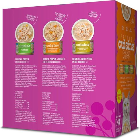 PETITE CUISINE Wholefoods Variety Pack Chicken, 2.8 oz. (8 Count) in Kuwait