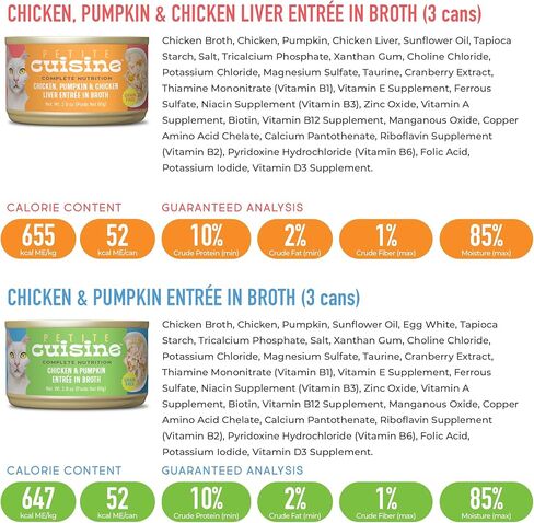 PETITE CUISINE Wholefoods Variety Pack Chicken, 2.8 oz. (8 Count) in Kuwait