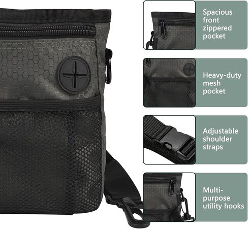 Dog Training Treat Pouch Hands-Free Waterproof Pet Training Snack Bag with Adjustable Waist Shoulder Strap for Dog Walking Training Hiking Outdoor in Kuwait