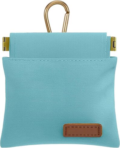 Dog Treat Pouch, Portable Puppy Blue Pocket Sized Dog Training Treat Bag, Hand Free Walking Bag, Auto Closing Pet Feed Snack Reward Pocket, Food Dispenser for Pet Puppy Travel or Outdoor Use in Kuwait