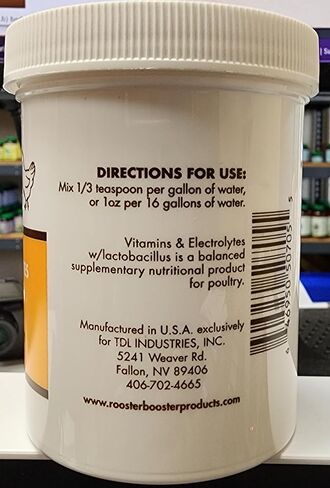 Rooster Booster Vitamins and Electrolytes with Lactobacillus, Natural, 8 oz. in Kuwait