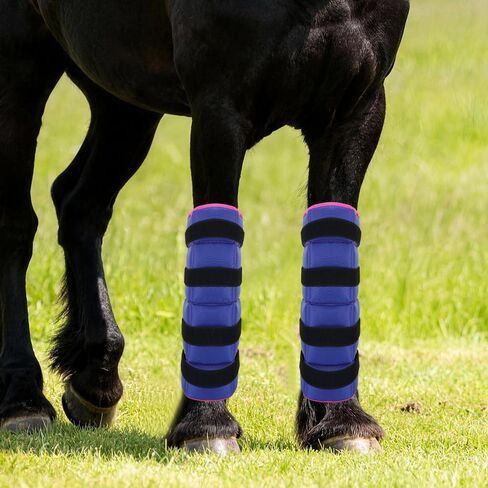 Ice Boot for Horse Reusable Cool Gel Pack Leg Wrap for Injury, Adjustable Ice Horse Leg for Hock, Ankle, Knee, Legs, Boots, and Hooves in Kuwait