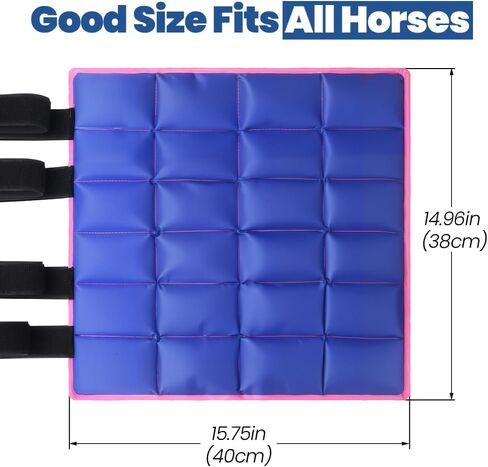 Ice Boot for Horse Reusable Cool Gel Pack Leg Wrap for Injury, Adjustable Ice Horse Leg for Hock, Ankle, Knee, Legs, Boots, and Hooves in Kuwait