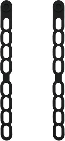 21.5in Reusable Silicone Latch Strap - Universal Slow Cooker Lid Holder & Strap for Transport, Heavy Duty Elastic Tie for Bento Box, Yoga Mat & Luggage, BPA-Free (Black-2PCS) in Saudi Arabia