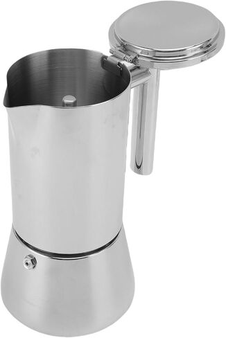 Asixxsix Stovetop Maker, 6 Cup Food Grade 304 Stainless Steel Pot, Percolator with All Stovetop Compatible for Induction Gas Ceramic Stoves in Kuwait