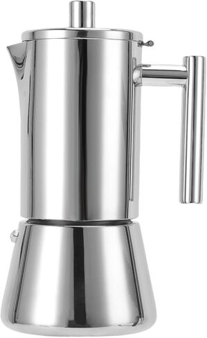 Asixxsix Stovetop Maker, 6 Cup Food Grade 304 Stainless Steel Pot, Percolator with All Stovetop Compatible for Induction Gas Ceramic Stoves in Kuwait