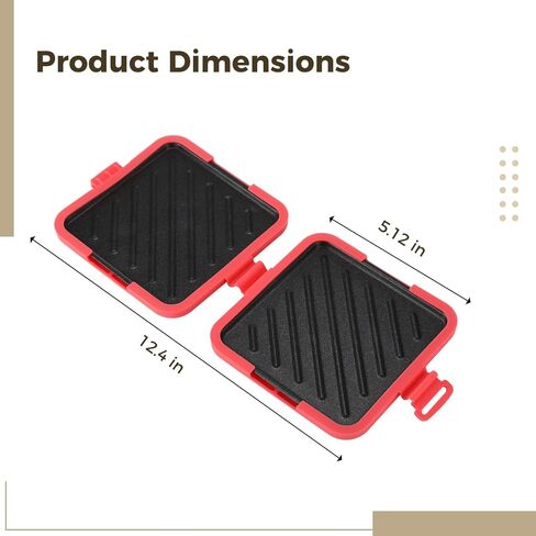 Microwave Sandwich Maker, Microwave Toaster Sandwich Maker with Adjustable Silicone Strap, Speedy Heat-Up Egg Cooker & Panini Maker for Home, Office, Dorm in Kuwait