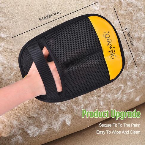 Pet Hair Removal Glove - Reusable Electrostatic Fur Remover for Dogs & Cats | Lint & Hair Remover for Laundry, Clothing, Couch, Carpet, Car Seats in Kuwait