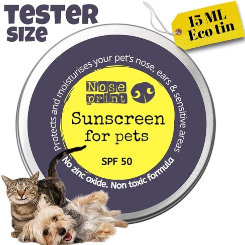 Pet Sunscreen Balm, SPF 50, 15ml Tester, Zinc Oxide Free, Lick-Safe, Water-Resistant, for Dogs, Cats & Sensitive Skin in Kuwait