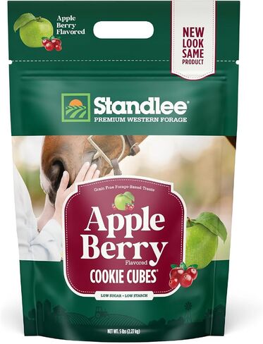 Standlee Apple Berry Cookie Cubes, Forage Based Horse Treat, 5lb in Kuwait