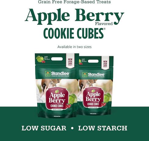 Standlee Apple Berry Cookie Cubes, Forage Based Horse Treat, 5lb in Kuwait