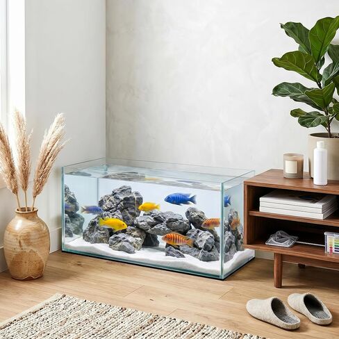 TEHAUX 2PCS حوض السمك التسوية حصيرة، 30 × 15 بوصة النيوبرين عدم الانزلاق وسادة خزان الأسماك للصدمات، 0.2 "سمكة قاعدة خزان للماء وسادة للأسطح غير المستوية، الأرض وسطح المكتب حامي (أسود) in Kuwait