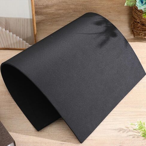 TEHAUX 2PCS حوض السمك التسوية حصيرة، 30 × 15 بوصة النيوبرين عدم الانزلاق وسادة خزان الأسماك للصدمات، 0.2 "سمكة قاعدة خزان للماء وسادة للأسطح غير المستوية، الأرض وسطح المكتب حامي (أسود) in Kuwait