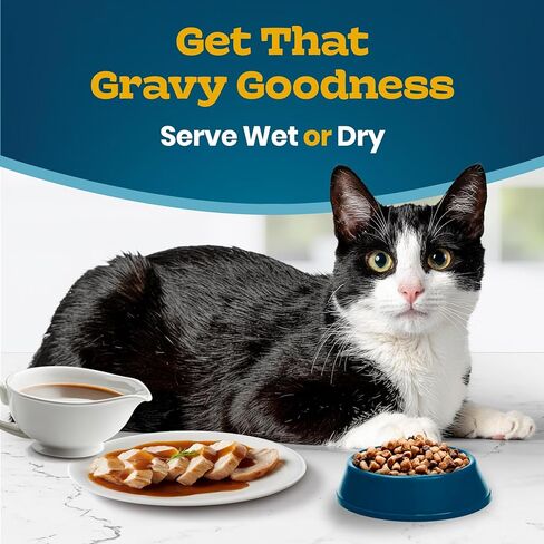 Blue Buffalo Tastefuls Irresistible Gravy Experience Chicken & Brown Rice Recipe Dry Indoor Cat Food for Adult Cats, Deliciously Healthy Natural Cat Food, Supports Digestion & Coat Health, 3 lbs. in Saudi Arabia