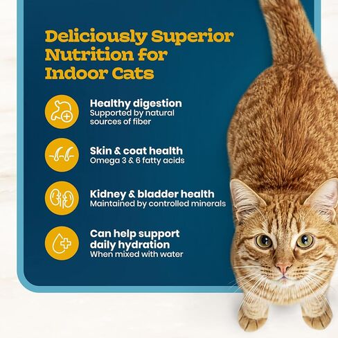 Blue Buffalo Tastefuls Irresistible Gravy Experience Chicken & Brown Rice Recipe Dry Indoor Cat Food for Adult Cats, Deliciously Healthy Natural Cat Food, Supports Digestion & Coat Health, 3 lbs. in Saudi Arabia