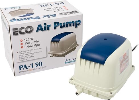 مضخة هواء JECOD PA-150 ECO لبركة الأسماك، 150 لتر/دقيقة in Kuwait